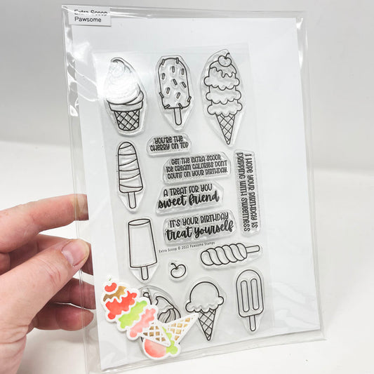 Extra Scoop – Pawsome Stamp and Die Set