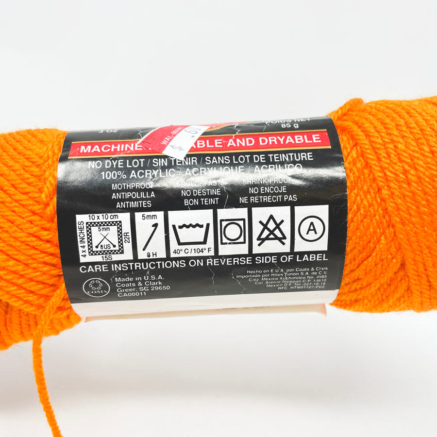 Red Heart Super Saver - Pumpkin (Partial)