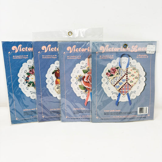 Victorian Lace Paper/Doily Cross Stitch Kit