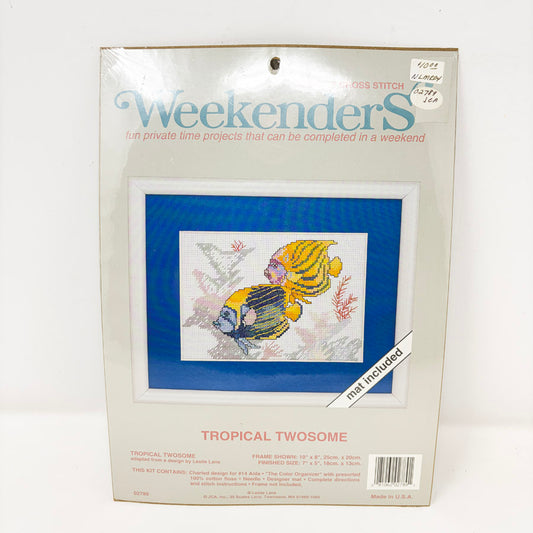 "Tropical Twosome" JCA Weekenders Cross Stitch Kit