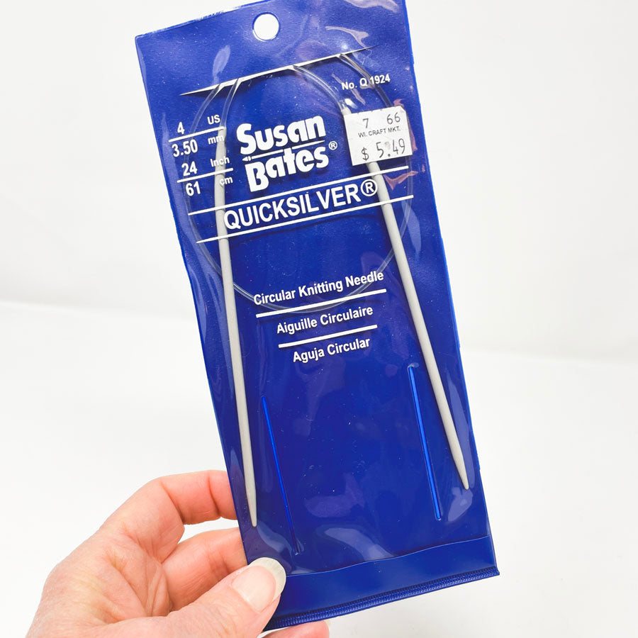 Susan Bates Size 4 24" Circular Knitting Needles