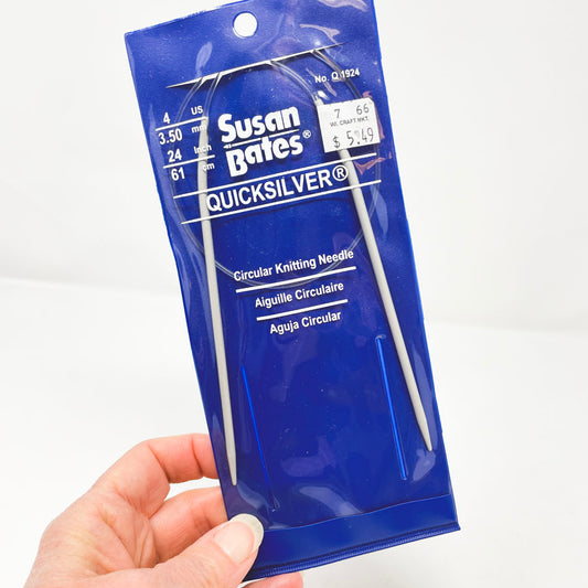 Susan Bates Size 4 24" Circular Knitting Needles