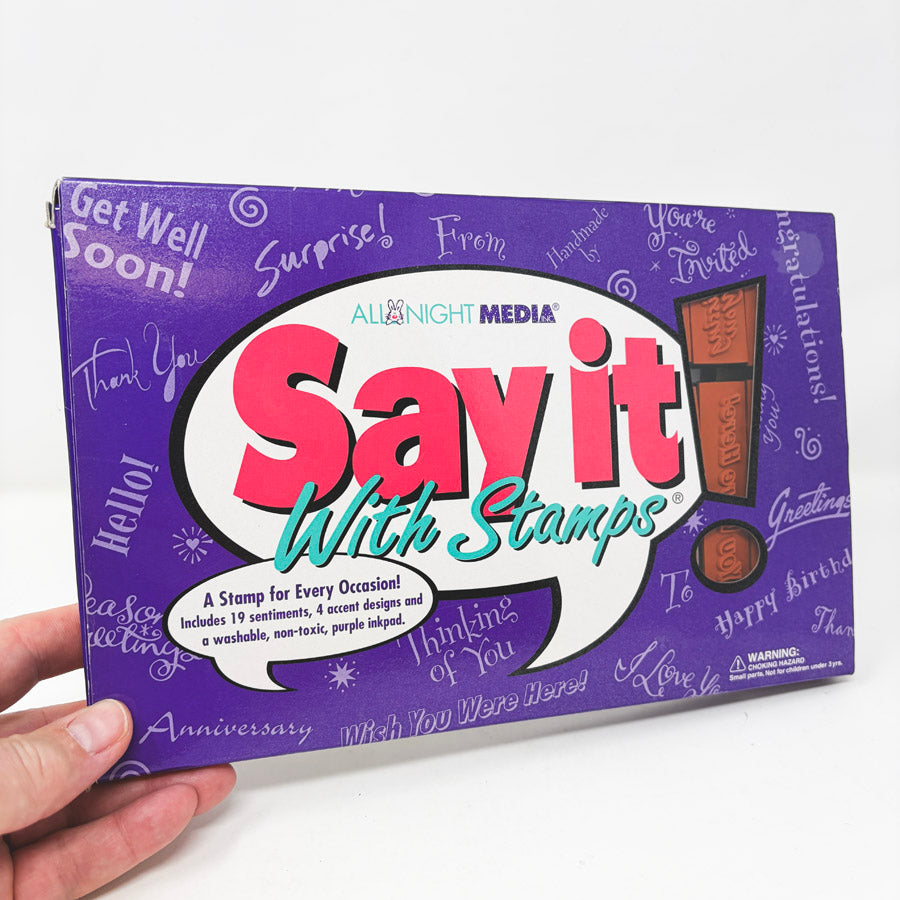 Say It With Stamps Rubber Stamp Set