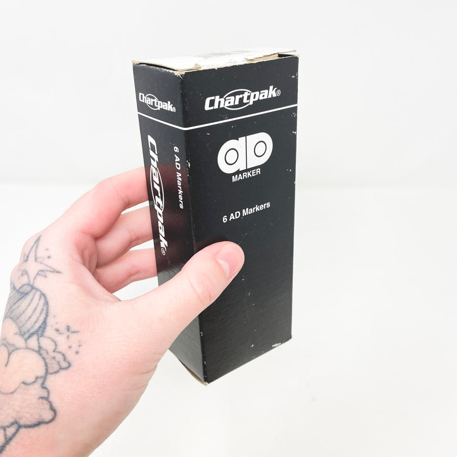 Chartpak AD Chisel Tip Blender Markers - Box of 6