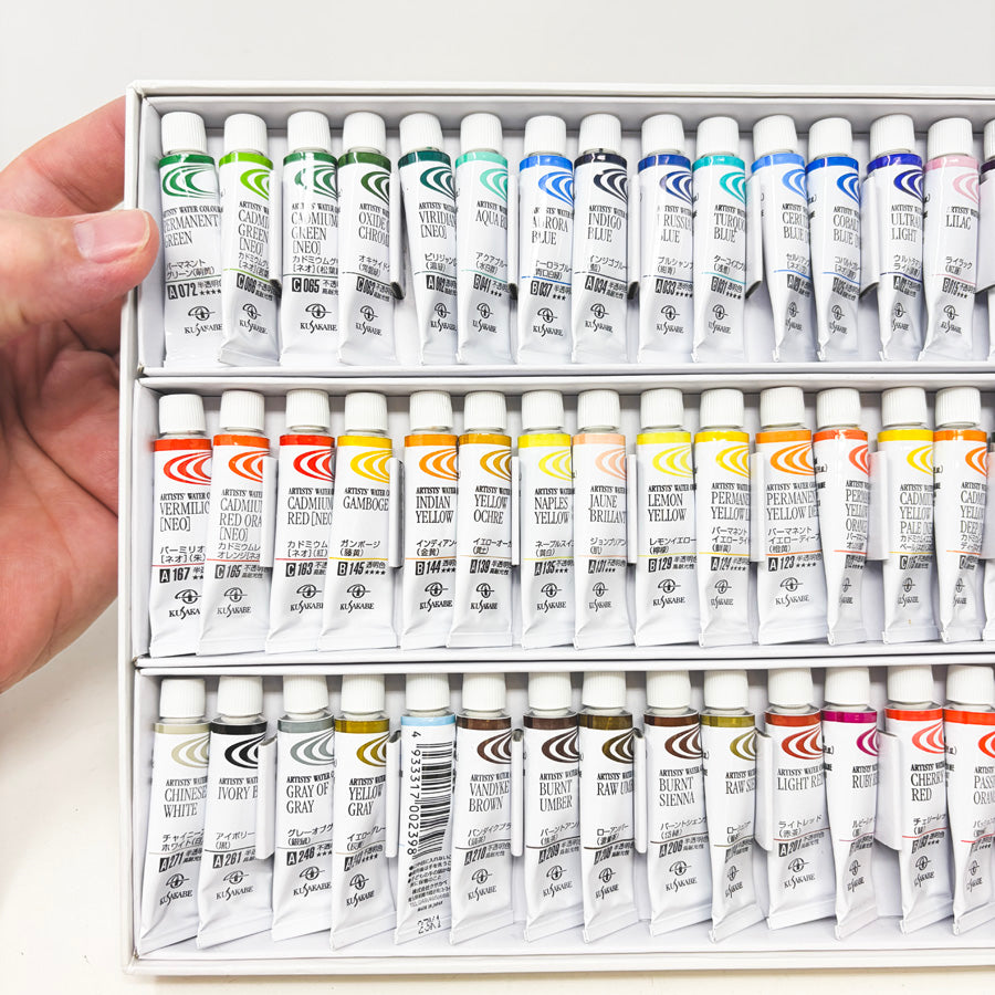 Kusakabe Transparent Watercolor Paint 54-Color Set