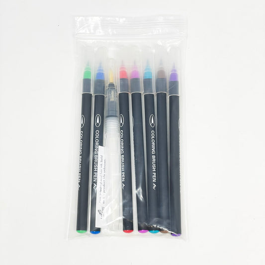 Coloring Brush Pens/Markers with Watercolor Brush