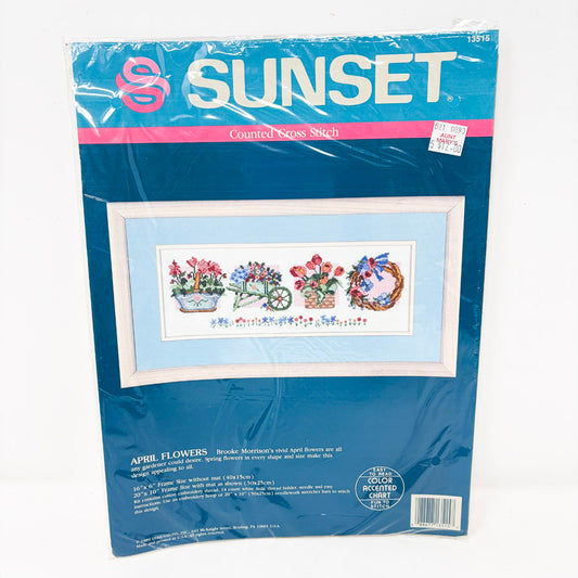 "April Showers" Cross Stitch Kit by Sunset