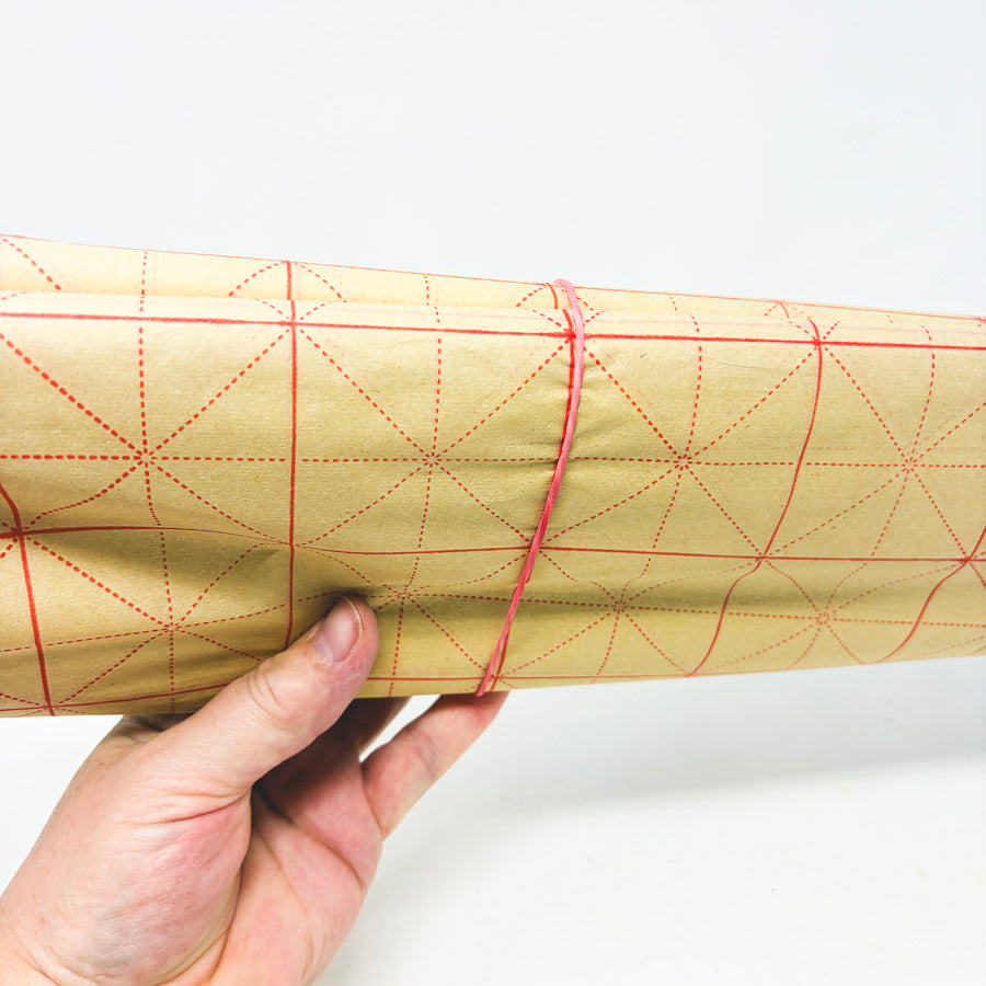 Bundle of Rice Paper with Grid for Calligraphy Practice