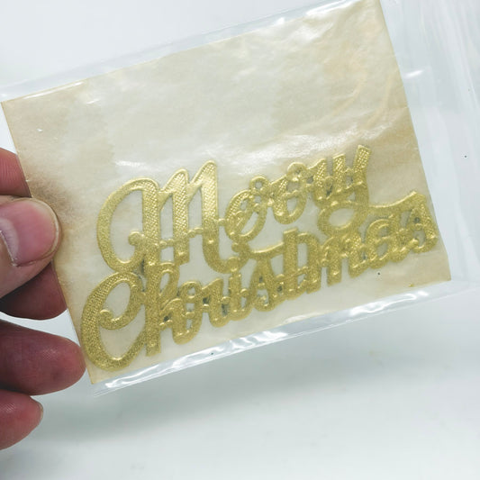 "Merry Christmas" Paper Doily Confetti