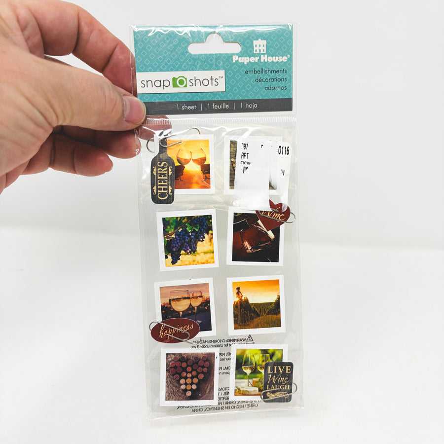 Paper House Snapshot 3D Stickers