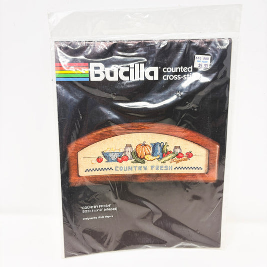 "Country Fresh" Cross Stitch Kit by Bucilla