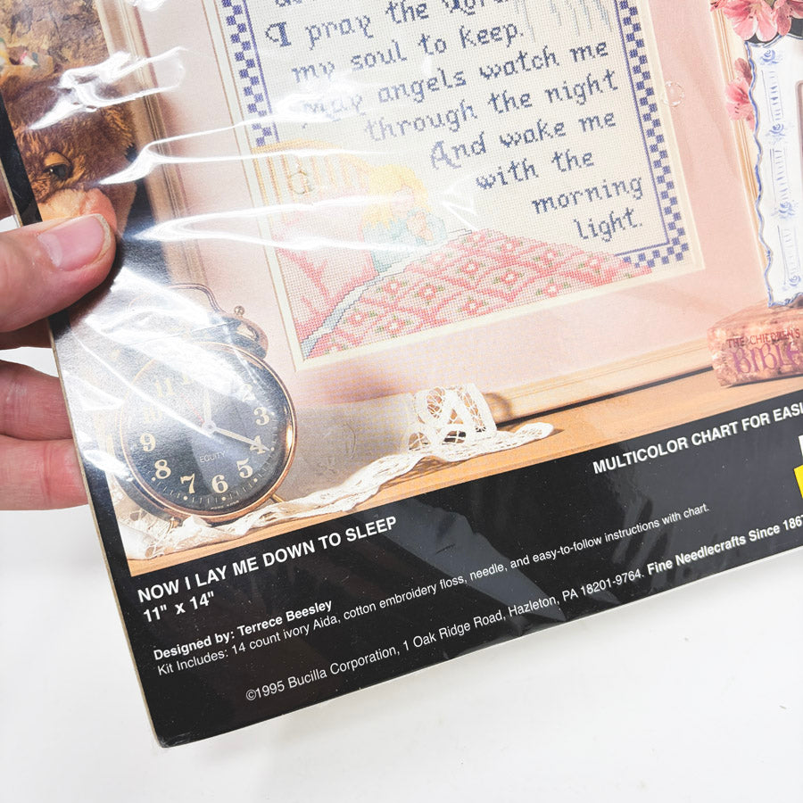 "Now I Lay Me" Cross Stitch Kit by Bucilla
