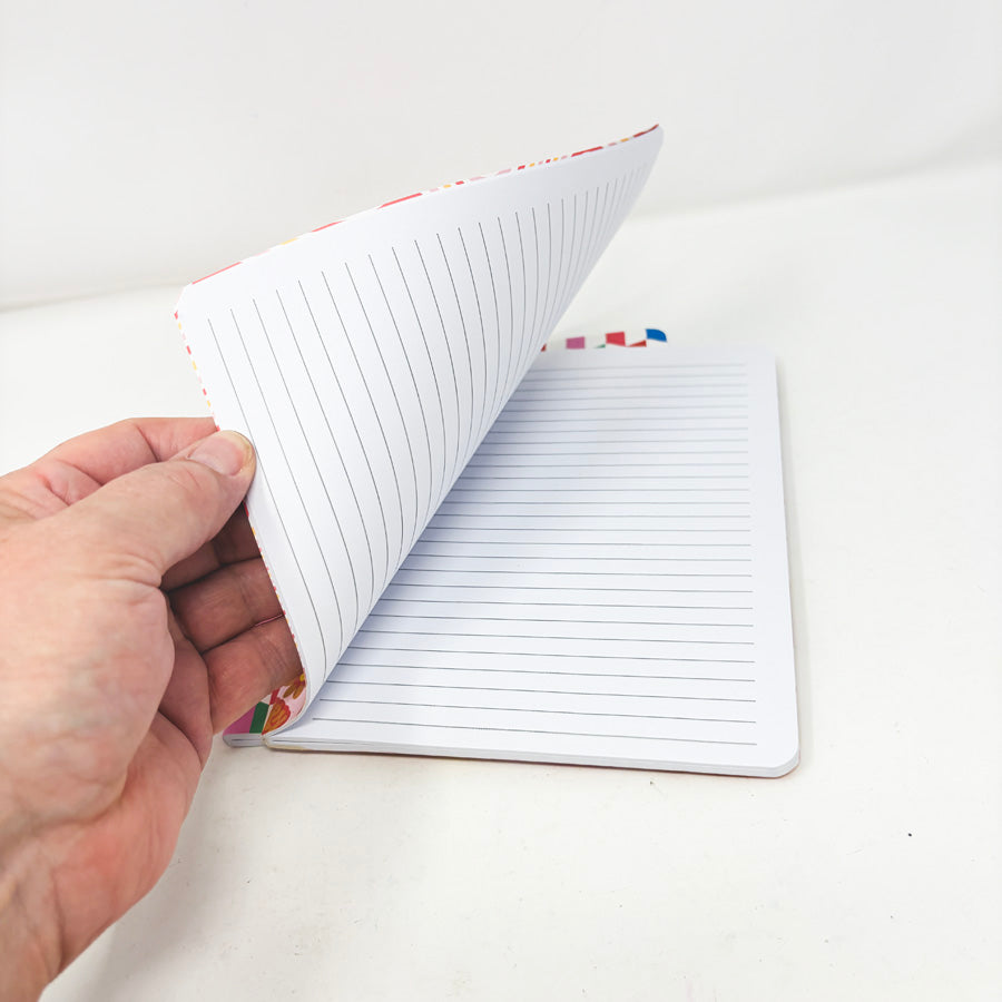 Three Pink Retro Notebooks/Journals