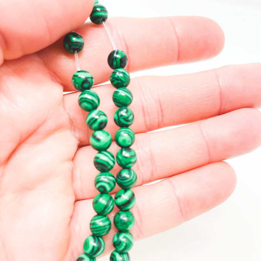 Green Clay Bead Strand