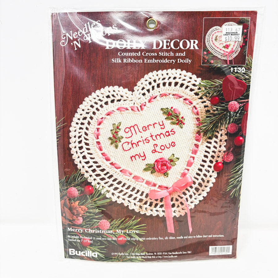 "Doily Decor" Cross Stitch Kit by Bucilla