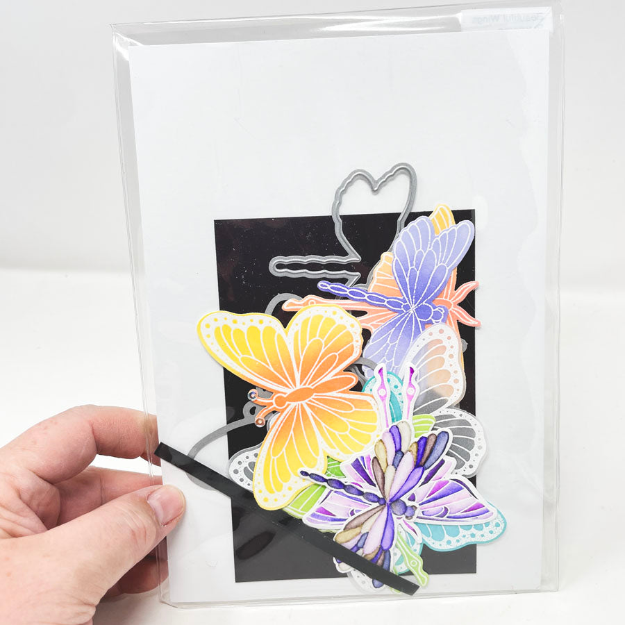 Beautiful Wings – Pawsome Stamp and Die Set