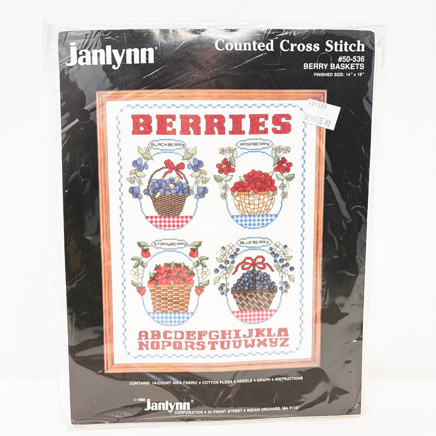 "Berries" Cross Stitch Kit by Bucilla