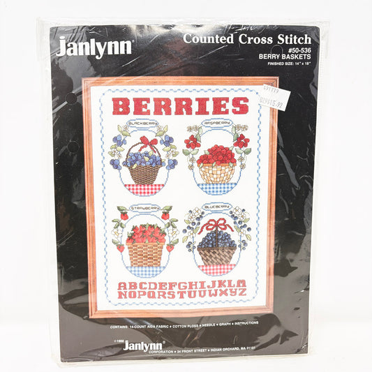 "Berries" Cross Stitch Kit by Bucilla