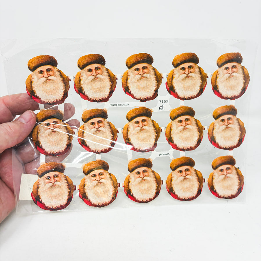 Santa Head Stickers