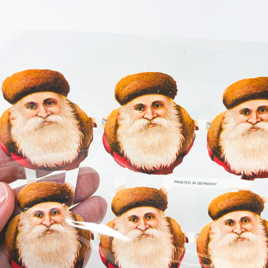 Santa Head Stickers