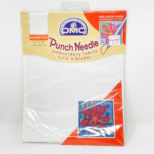 DMC Punch Needle Weavers Fabric 14" x 18"