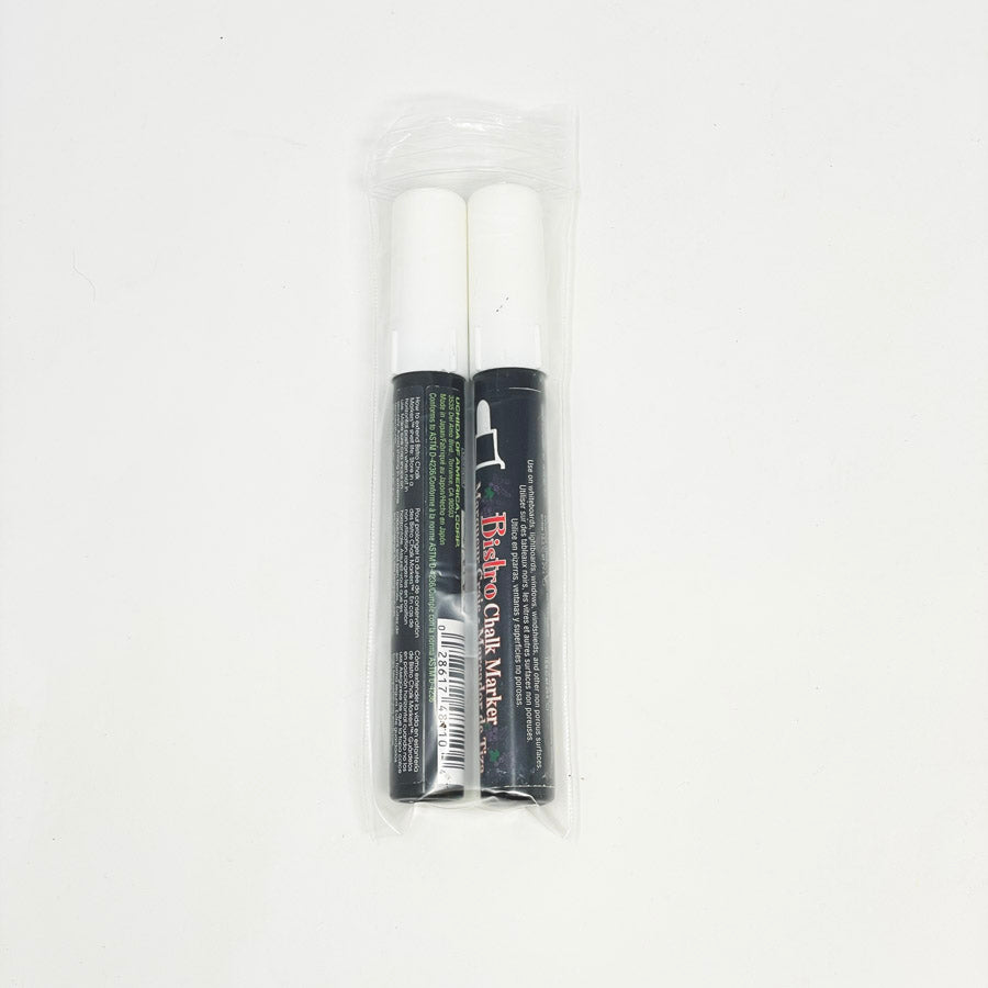 Uchida White Bistro Chalk Markers (2)