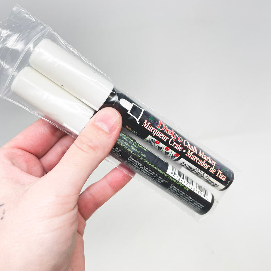 Uchida White Bistro Chalk Markers (2)