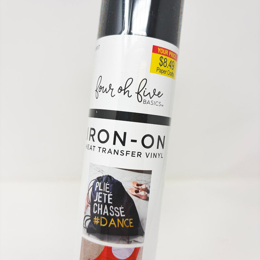 Four Oh Five Basics Black Iron-On Heat Transfer Vinyl