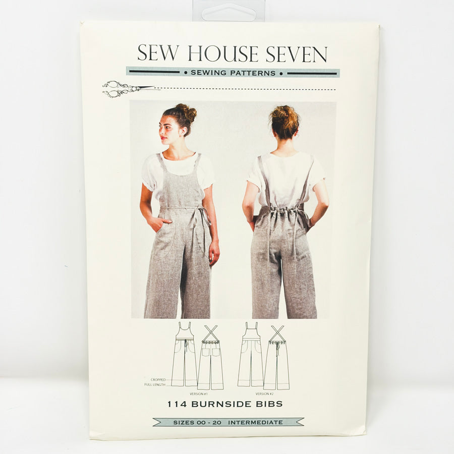 2017 Sew House Seven Burnside Bibs Sewing Pattern – Sizes 0-20