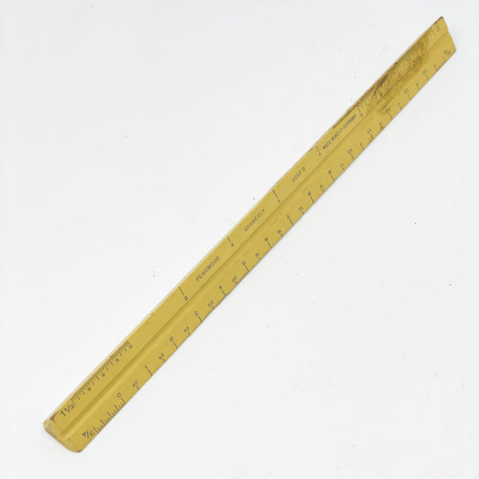 Vintage Wood Engineer's Ruler (1)