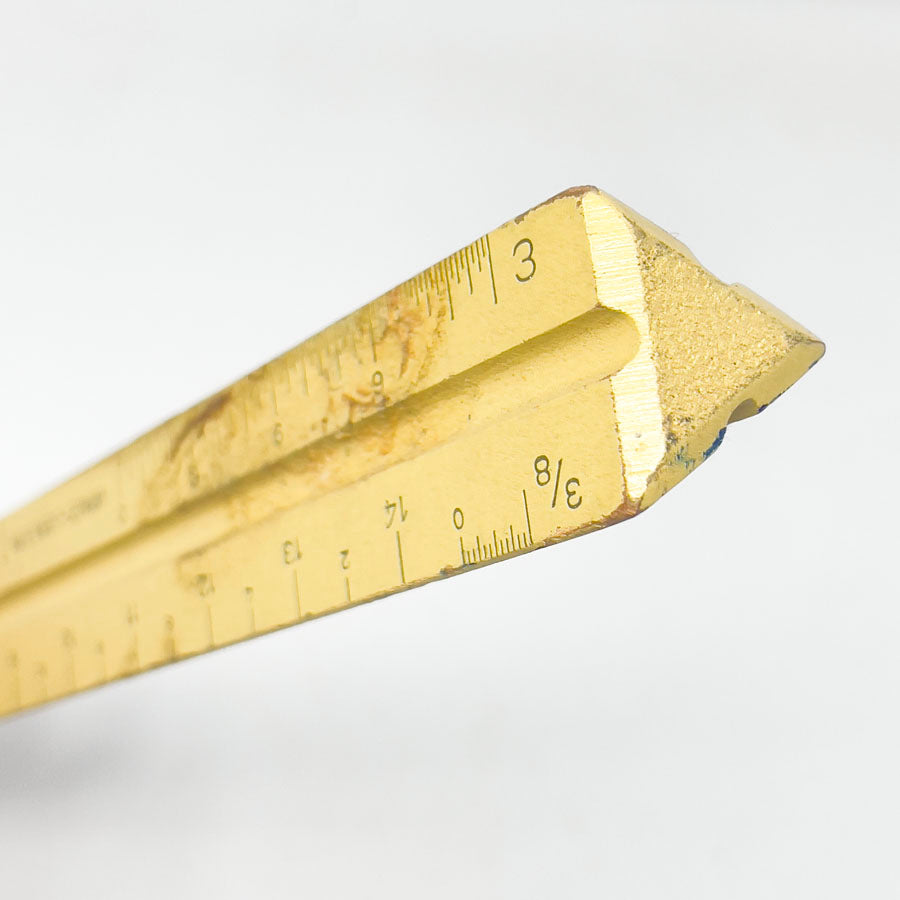 Vintage Wood Engineer's Ruler (1)