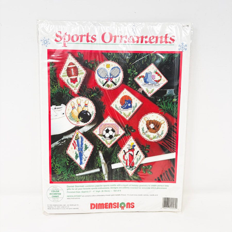 "Sports Ornaments" Cross Stitch Kit by Dimensions