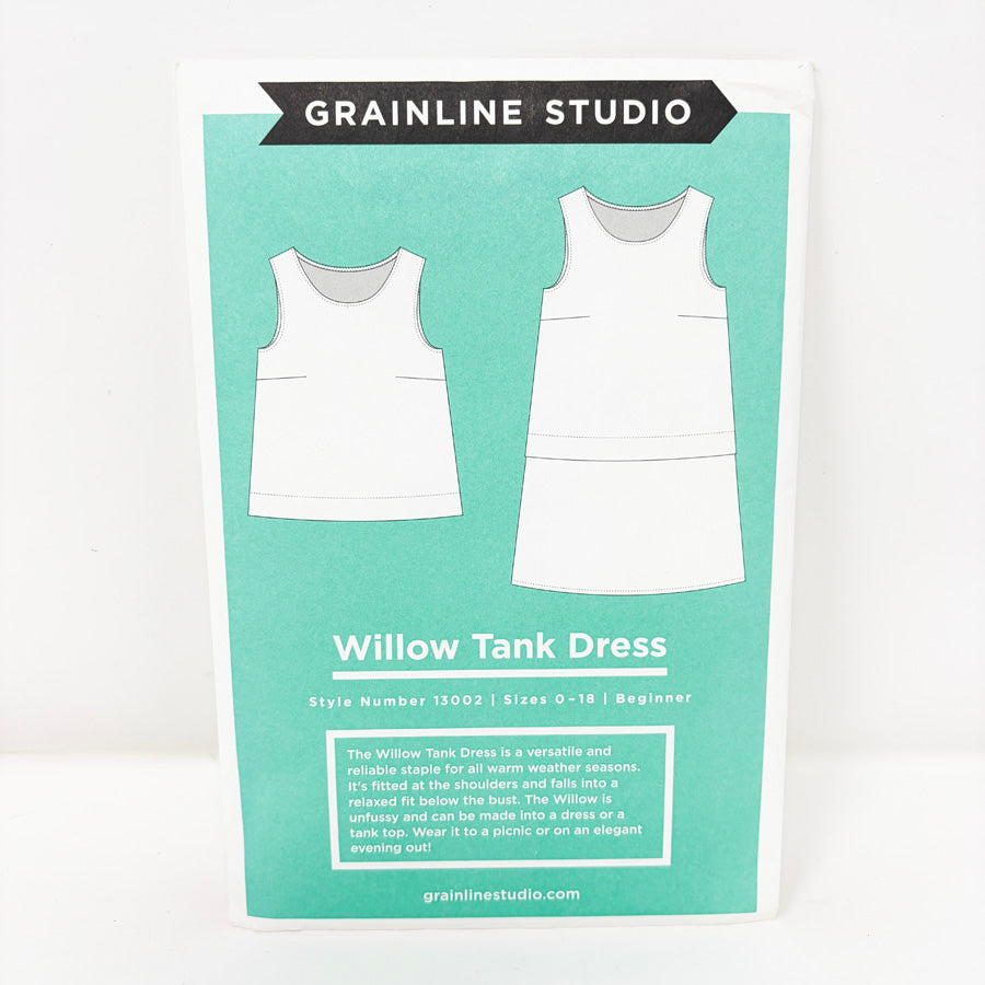 2018 Grainline Studio Willow Tank Dress Sewing Pattern – Sizes 0-18
