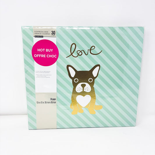 Recollections Frenchie Love Themed 12"x12" Scrapbook Album