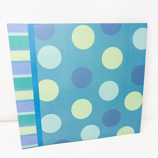 Blue Polka Dot 12"x12" Scrapbook Album