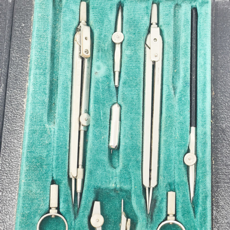 Vintage Siebennaar Drafting Tool Set (Partial)