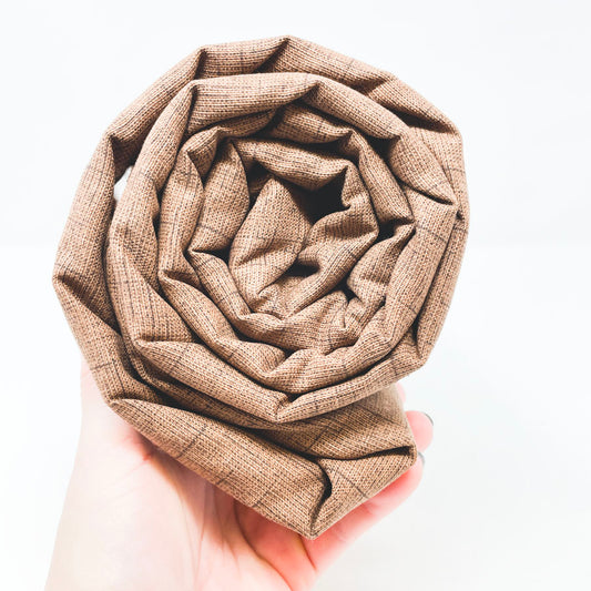 4 Yards Waverly Brown Tweed Fabric