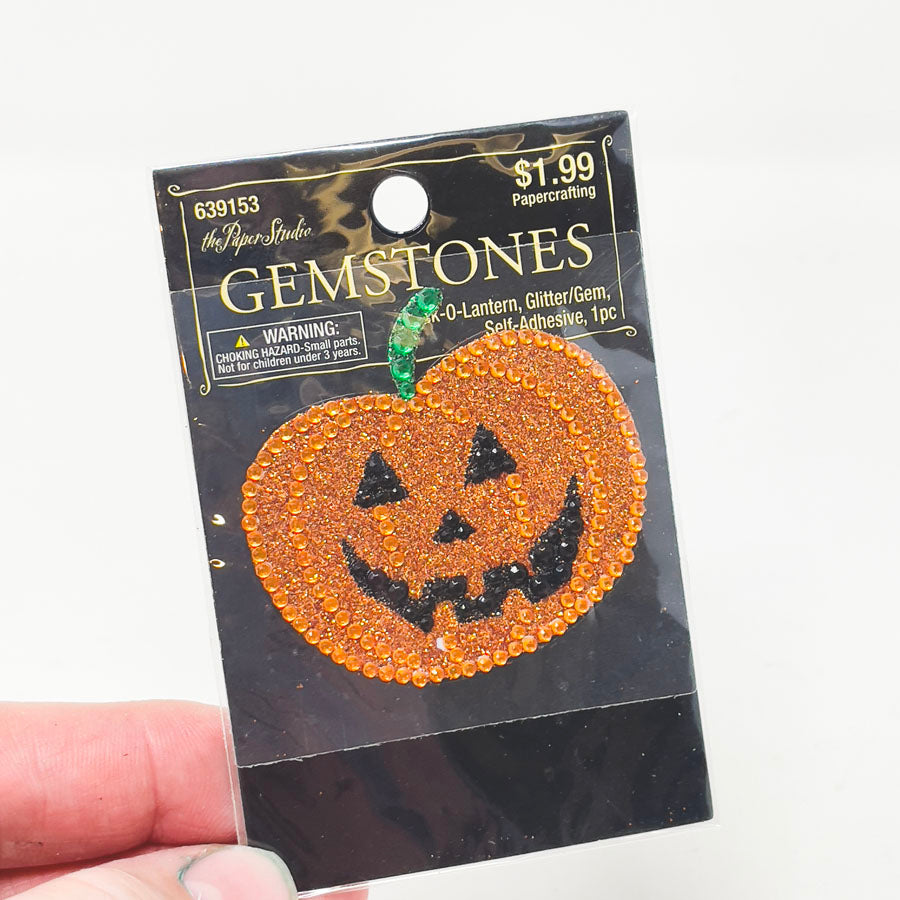 Pumpkin Gemstones Embellishment