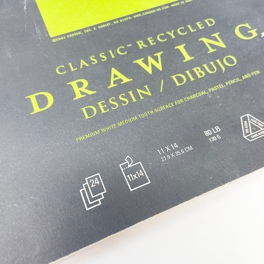 11" x 14" Canson Classic Recycled Drawing Pad