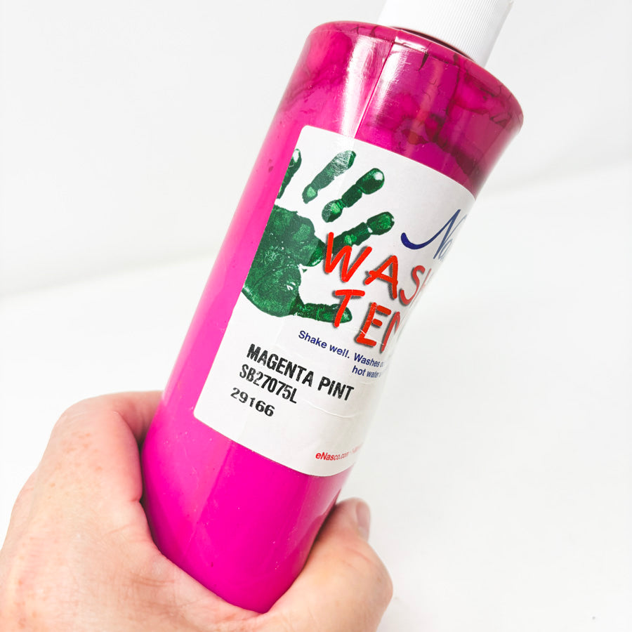 Nasco Washable Tempera Paint - Magenta Pint