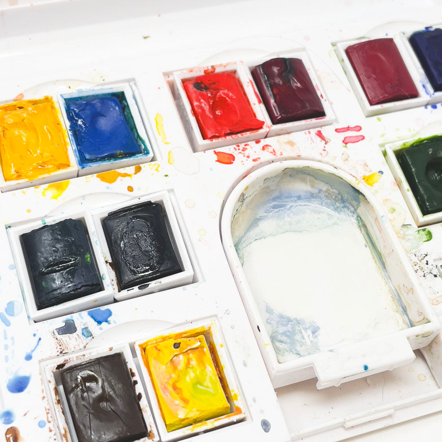14 Color Winsor & Newton Cotman Watercolor Compact Set
