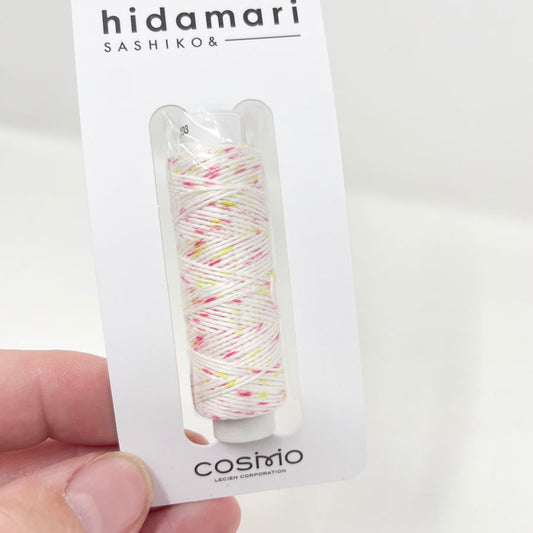 NEW // Cosmo Hidamari Sashiko Thread - Shaved Ice Pink Yellow