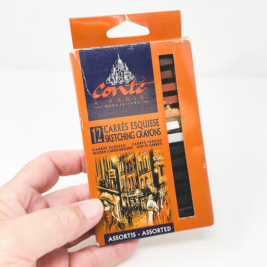 12 pc Conté a Paris Assorted Sketching Crayons