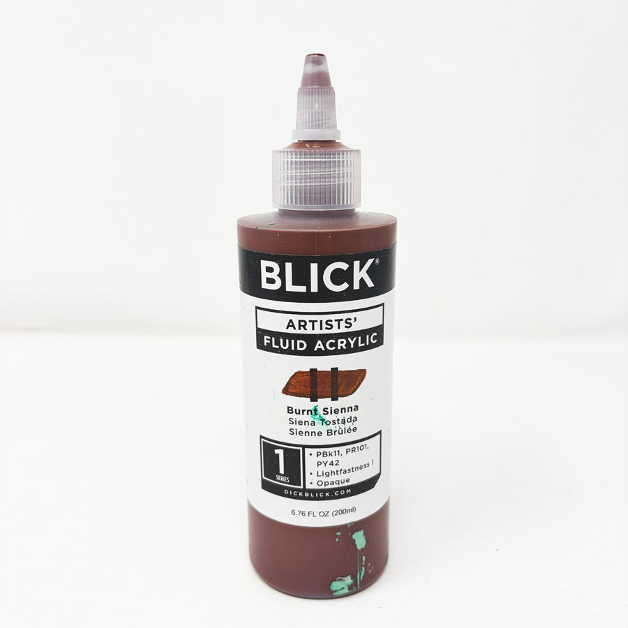 Blick Fluid Acrylic Paint - Burnt Sienna