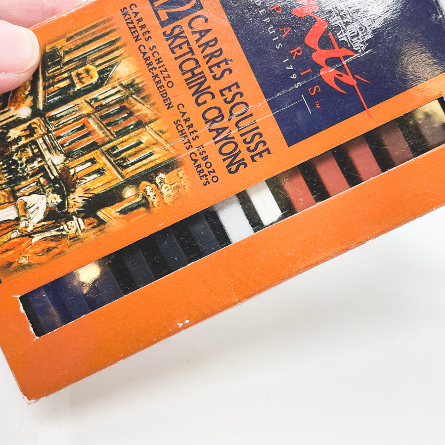 12 pc Conté a Paris Assorted Sketching Crayons