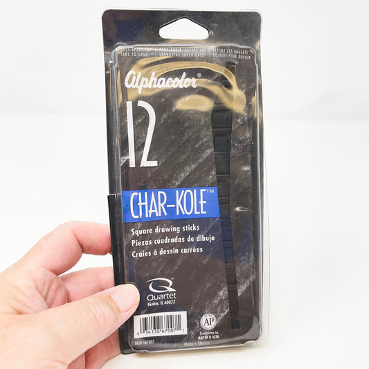 12 pc AlphaColor Char-Kole Square Drawing Sticks