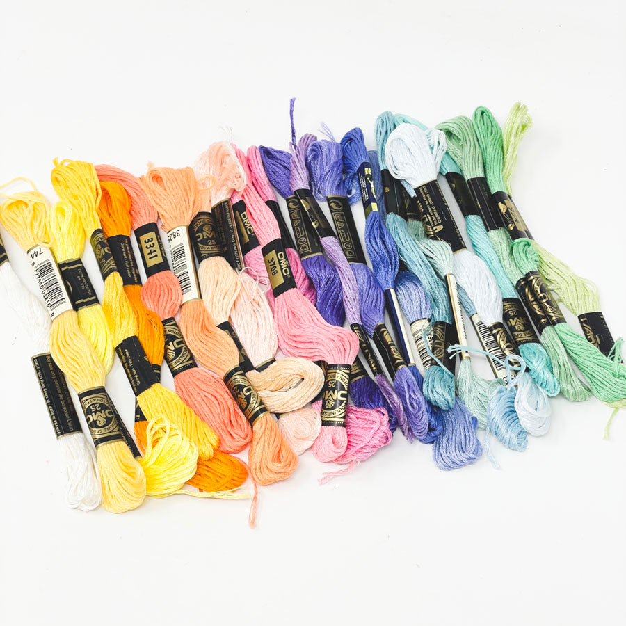 Pastel Rainbow - DMC Floss Pack (25)