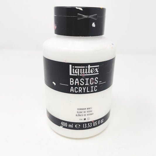 400 ml Liquitex Basics Acrylic Paint - Titanium White