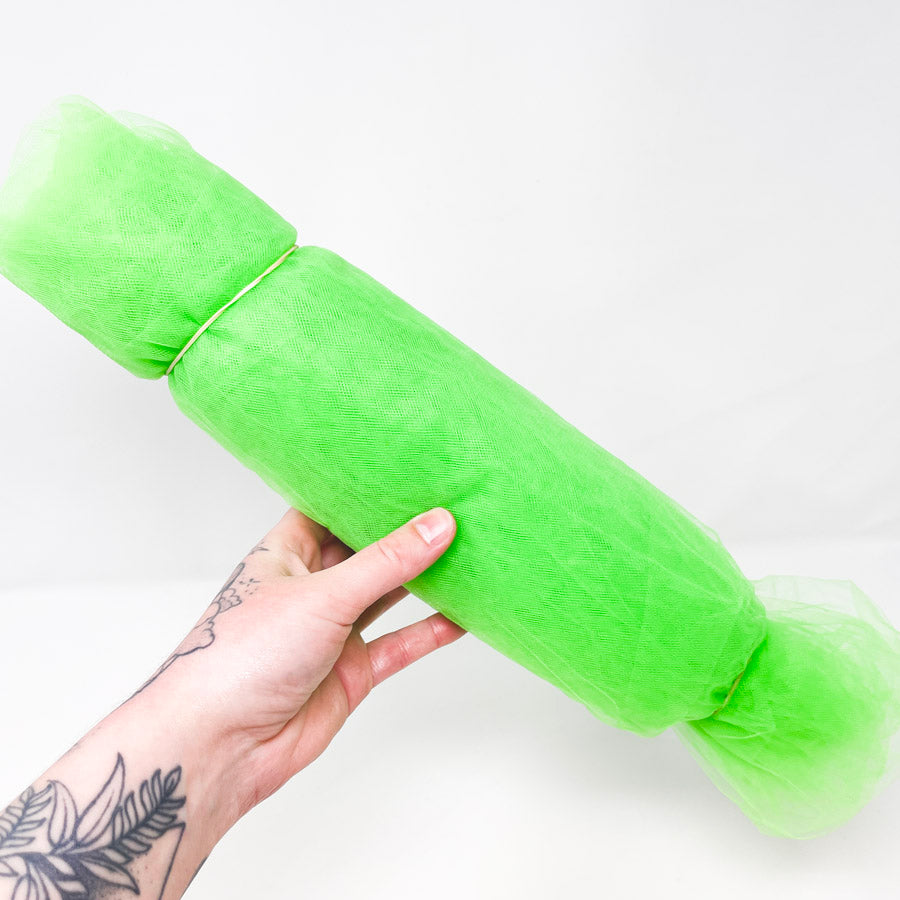 84" x 112" Lime Green Tulle
