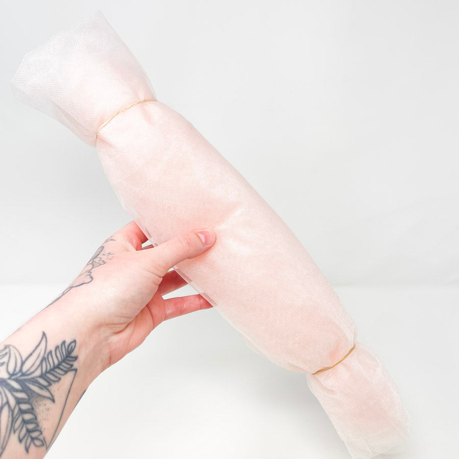 56" x 78" Light Pink Tulle